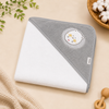 Babiano Soft & Snuggly Baby Hooded Towel - Grey