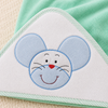 Babiano Cute Mouse Baby Hooded Towel – Mint Green