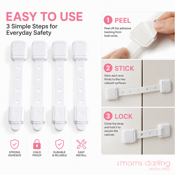 Weikang Baby Safety Cabinet Locks – 4 Pcs