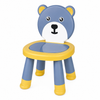 YOMH Cute Bear Kids Chair With Anti-Slip Legs - Yellow & Blue