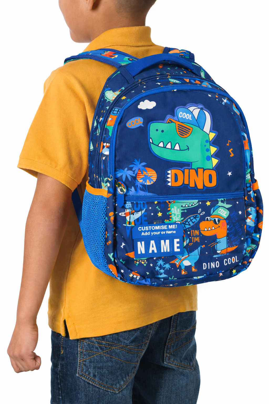 Vest School Bag For Kids 16" - Dino