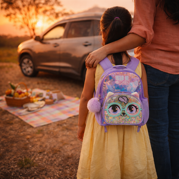 Vest School Bag For Kids 10" - Kitty