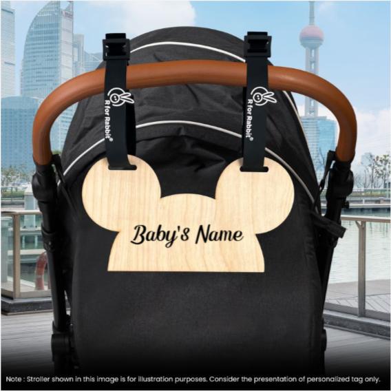 R for Rabbit Street Smart Auto Fold Baby Stroller with Personalized Name Plate 0–3Y – Ash Grey