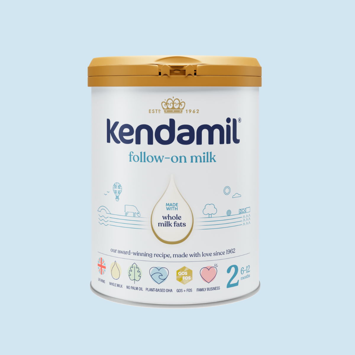 Kendamil Classic Stage 2 Follow-On Milk – 6–12 Months, 800g