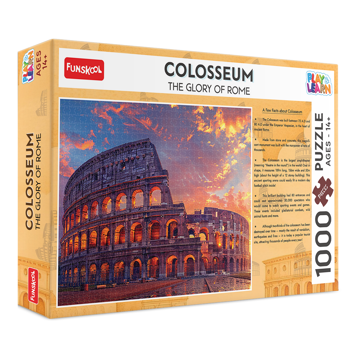Funskool Colosseum Jigsaw Puzzle, 1000 Pieces | 14+ Years