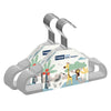 Hopop Non-Slip Velvet Baby Clothes Hangers Pack of 6 Grey