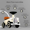 R For Rabbit Speedster Royal Ride On Car - Cream Brown