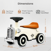 R For Rabbit Speedster Royal Ride On Car - Cream Brown