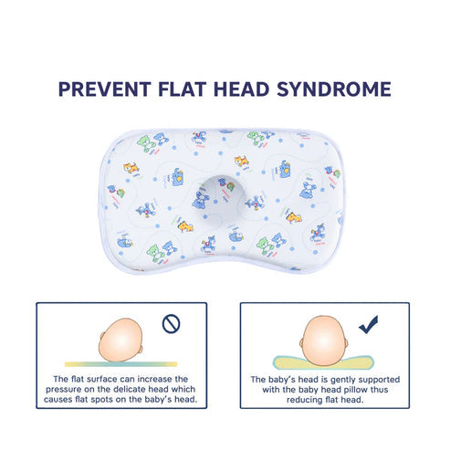 Hopop Memory Foam Baby Flat Head Shaping Pillow Newborn+ – Baby Bear