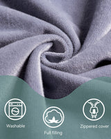 Momcozy G shaped Pregnancy Pillow Grey-Velvet