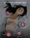 Momcozy G shaped Pregnancy Pillow Grey-Velvet