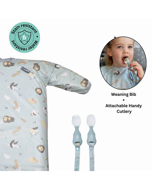 BiBaDo Bib Long Sleeve Coverall Weaning Bib 75 x 55 cm