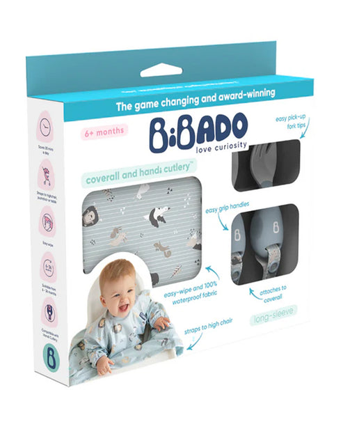 BiBaDo Bib Long Sleeve Coverall Weaning Bib 75 x 55 cm