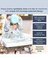 BiBaDo Bib Long Sleeve Coverall Weaning Bib 75 x 55 cm