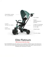 QPlay Elite Platinum 6-in-1 Trike 10-72 Months Grey