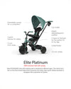 Qplay Elite Platinum 6 in 1 Trike - Grey