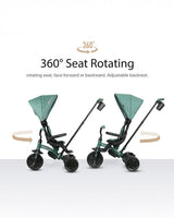 QPlay Elite Platinum 6-In-1 Trike 10-72 Months Green