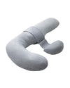Momcozy F Shaped Pregnancy Pillow Grey - Air Layer