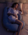 Momcozy F Shaped Pregnancy Pillow Grey - Air Layer