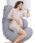 Momcozy F Shaped Pregnancy Pillow Grey - Air Layer