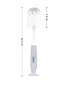 Hopop 2-in-1 Bottle & Nipple Cleaning Brush Set One Size Grey
