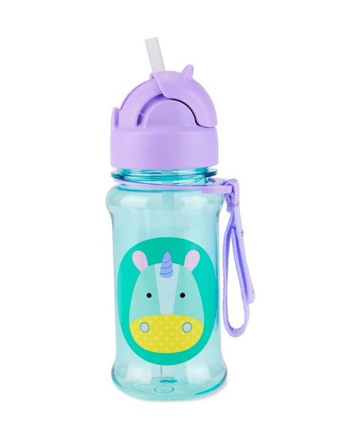 Skip Hop Zoo Tritan Renew Straw Bottle 355ml Unicorn