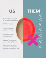 Bibado Silicone Suction Bowl – Blush | Baby Weaning Bowl