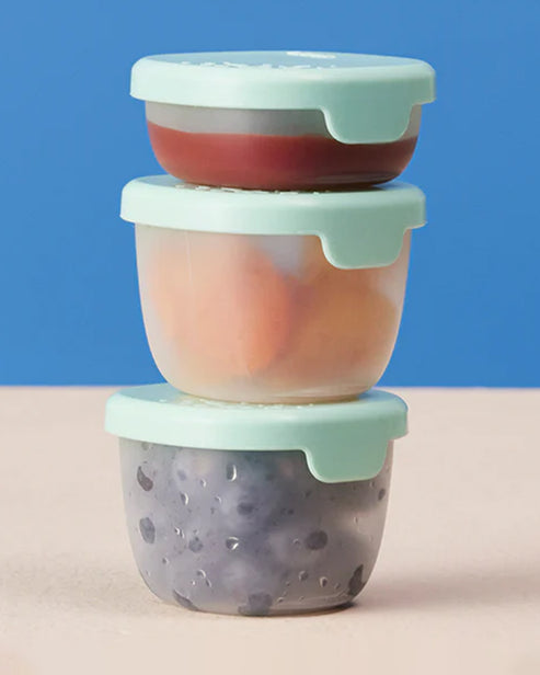 b.box Leakproof Snack Tubs Pack of 3 – Forest Green