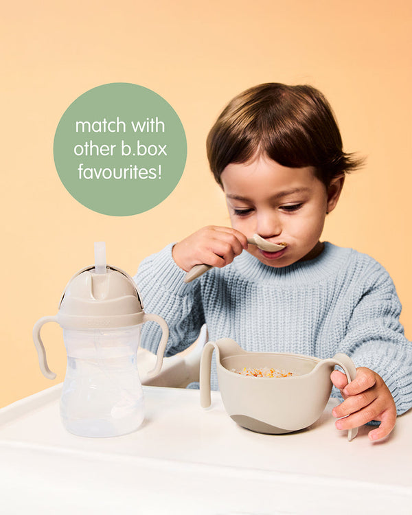 B Box Toddler Cutlery Set Spoon and Fork - Blush Pink