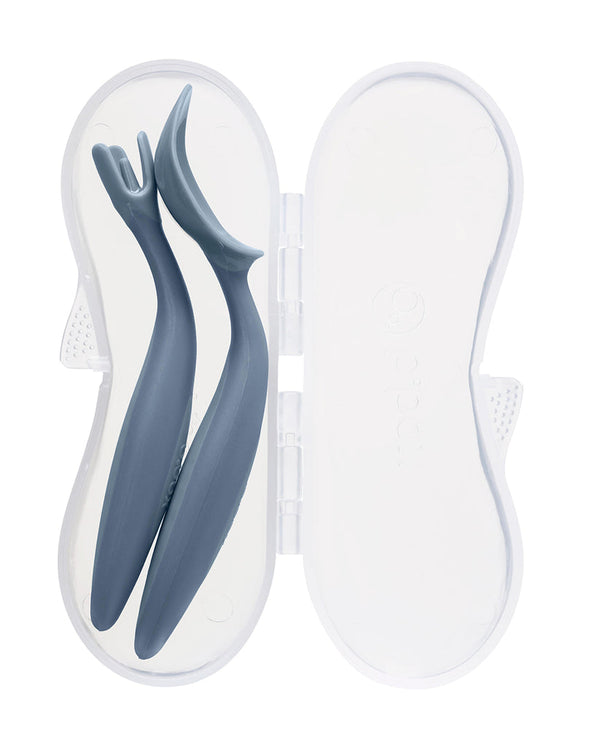 B Box Toddler Cutlery Set Spoon and Fork - Ocean