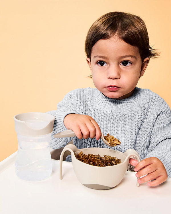 B Box Toddler Cutlery Set Spoon and Fork - Sage Green