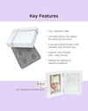 Dooky Gift Set Handprint Double Frame And Memory Box - White