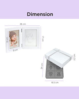 Dooky Handprint Double Frame & Memory Box Gift Set One Size White