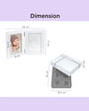 Dooky Gift Set Handprint Double Frame And Memory Box - White