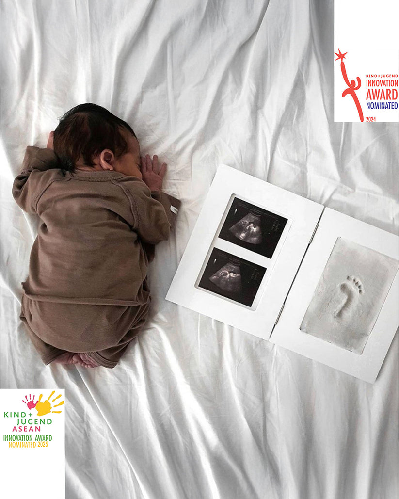Dooky Handprint Double Frame & Memory Box Gift Set One Size White