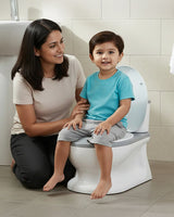 Nuluv Baby Potty Training Seat with Flush Sound 38.5 × 27 cm Grey
