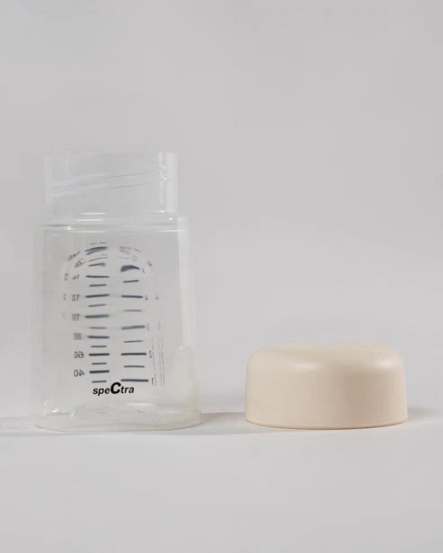 Spectra Breast Milk Storage Bottles with Airtight Cap 160ml Pack of 2 – Clear