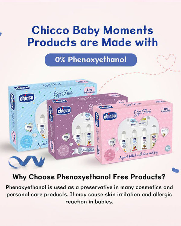 Chicco Baby Caring Pink New Born Gift Set-Pack Of 7-Gift For Baby Shower & Baby Birthday- Pink
