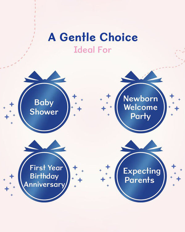 Chicco Baby Caring Pink New Born Gift Set-Pack Of 7-Gift For Baby Shower & Baby Birthday- Pink