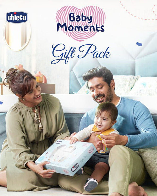 Chicco Baby Caring Pink New Born Gift Set-Pack Of 7-Gift For Baby Shower & Baby Birthday- Pink