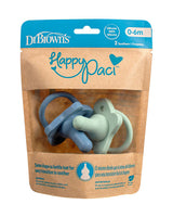 Dr. Brown's HappyPaci Silicone Soother Pack of 2 Blue