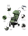 Leclerc Baby Stroller Magicfold Plus Green