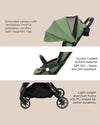 Leclerc Baby Stroller Magicfold Plus Green