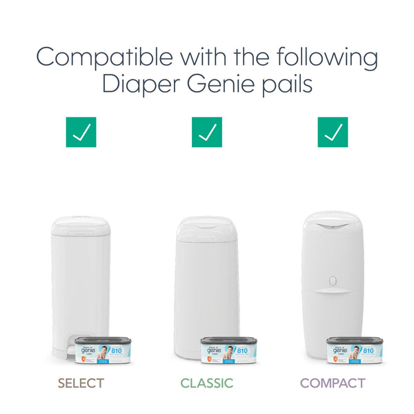 Diaper Genie® Square Refill Holds Upto 270 Newborn Sized Diapers