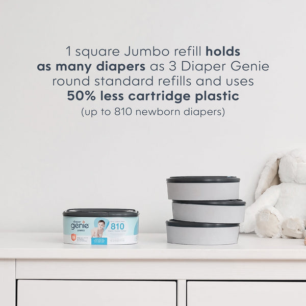 Diaper Genie® Square Refill Holds Upto 270 Newborn Sized Diapers