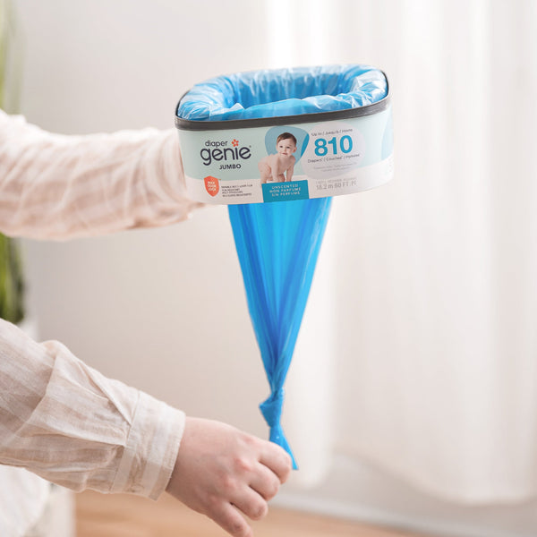 Diaper Genie® Jumbo Square Refill Holds Upto 810 Newborn Sized Diapers