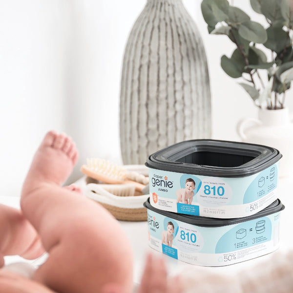 Diaper Genie® Jumbo Square Refill Holds Upto 810 Newborn Sized Diapers