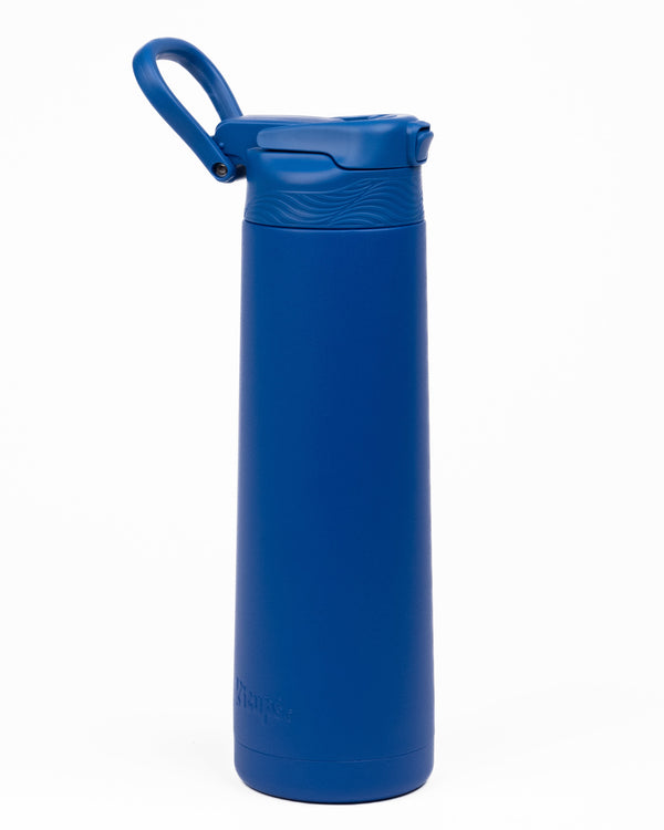 Kicups FlexiFlow Kids Water Bottle 750ml - Dark Blue