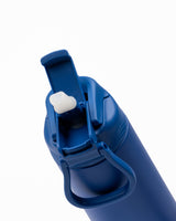 Kicups Flexi Flow Insulated Dual Lid Water Bottle 750 ml Dark Blue