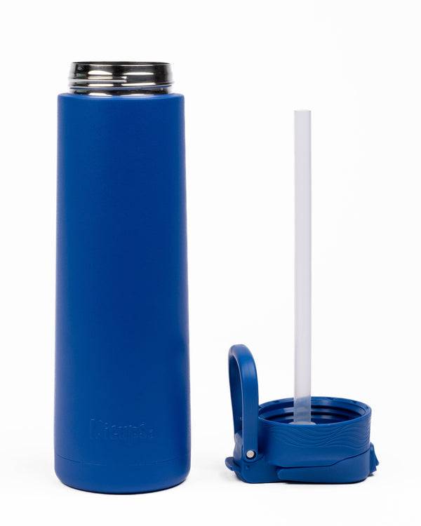 Kicups FlexiFlow Kids Water Bottle 750ml - Dark Blue